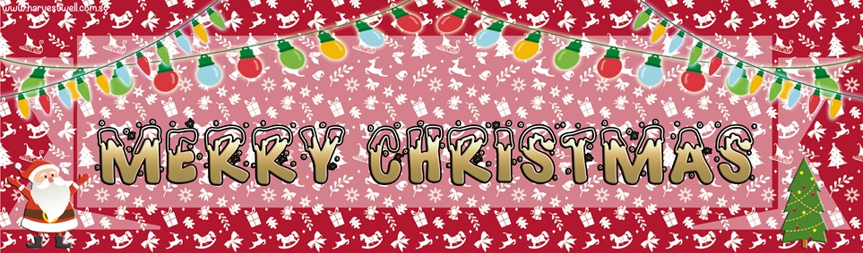 Festive Christmas Customized Banner Singapore